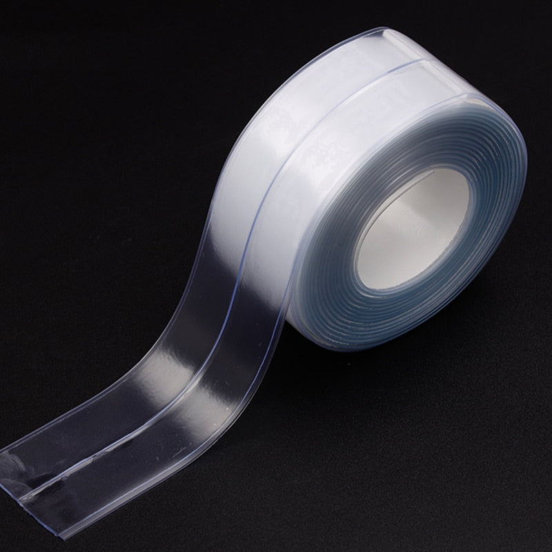 Kitchen Sink Waterproof Sticker Anti-mold Waterproof Tape Bathroom Countertop Toilet Gap Self-adhesive Seam Stickers