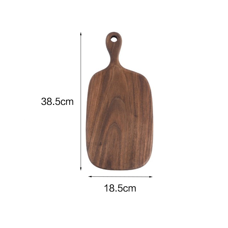 Black walnut cheese board special-shaped cutting boards solid wood rootstock hole wood board kitchen stuff