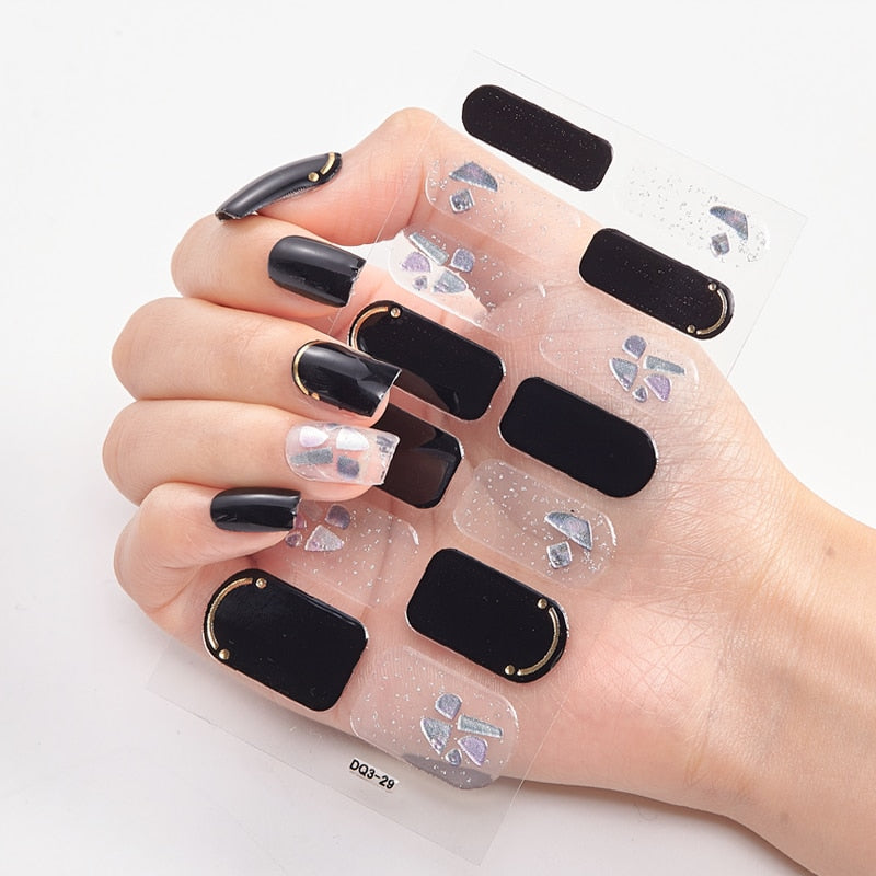 Three Sorts 0f Nail Stickers Self Adhesive Nail Sticker Nails Art Decoration Nail Designs Nails Sticker Designer Full Beauty