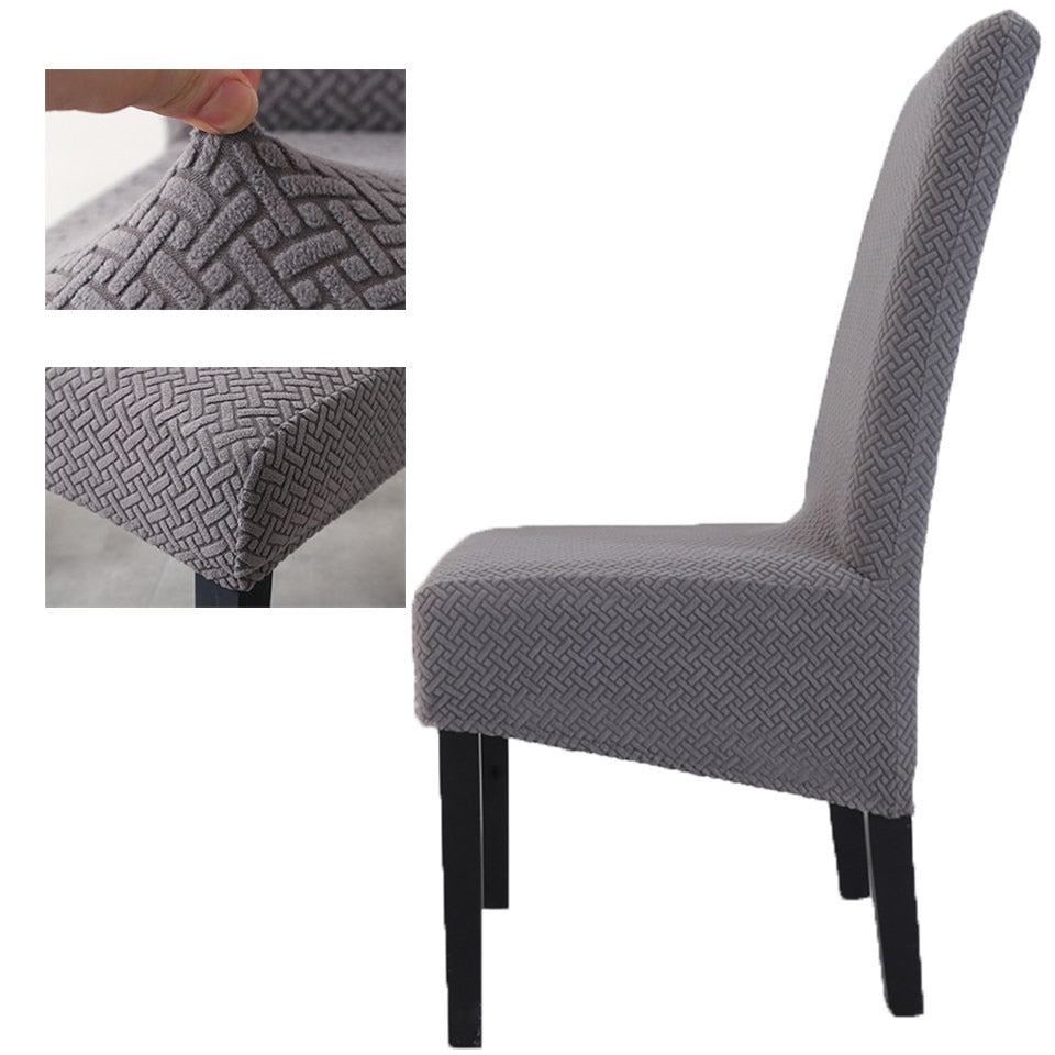 2021 High Stretch Jacquard XL Size Chair Cover Elastic Chair Covers Spandex For Dining Room/Kitchen/Hotel Party Banquet