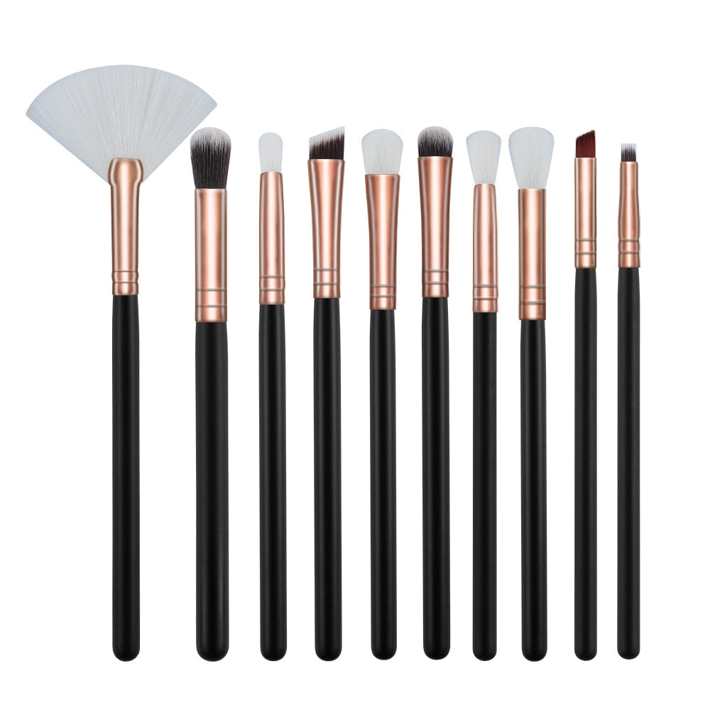 RANCAI10/15pcs High Quality  Makeup Brushes Set Beauty Powder Eyebrochas Eyeshadow Brush Complete Kit Cosmetics Tools