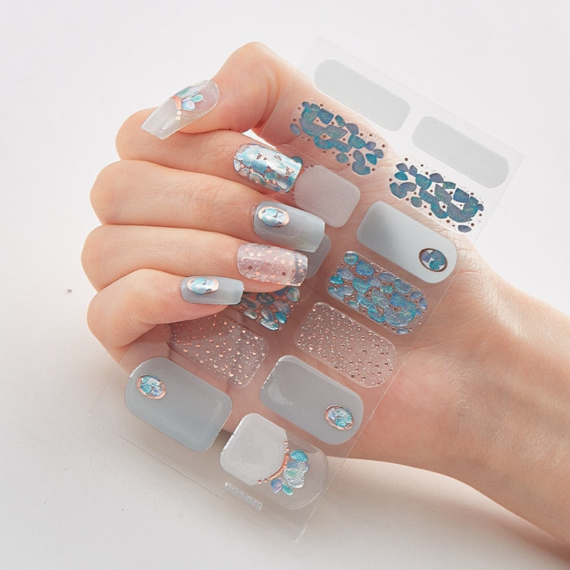 Three Sorts 0f Nail Stickers Self Adhesive Nail Sticker Nails Art Decoration Nail Designs Nails Sticker Designer Full Beauty