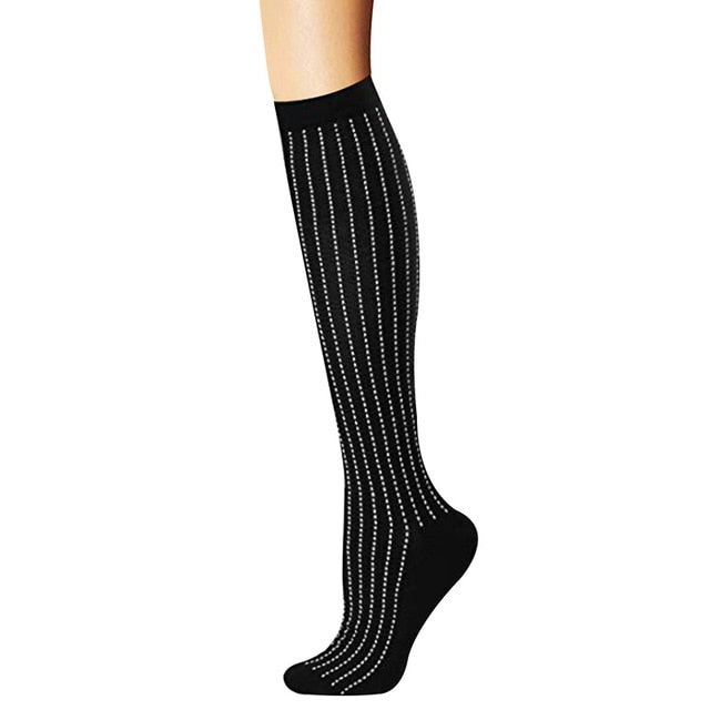 Nurse Compression Socks Running Women & Men Socks for Flight Travel Athletic Crossfit Outdoor Cycling Long Pressure Stockings