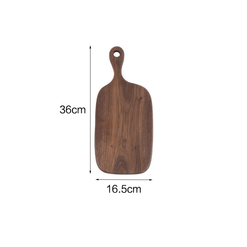 Black walnut cheese board special-shaped cutting boards solid wood rootstock hole wood board kitchen stuff