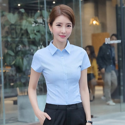 Women Shirts Blouses Women White Shirt Long Sleeve Blouse Female Tops OL Basic Shirt Blouses  Fashion Elegant Woman Clothing