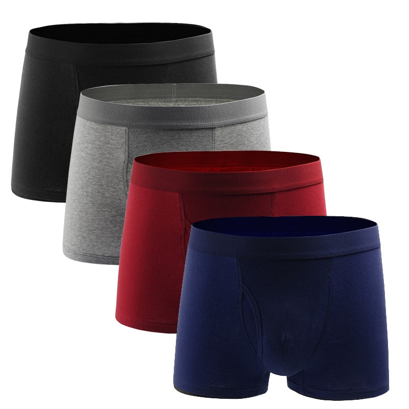 Male panties 4pcs/lot Cotton Boxers Panties Comfortable Breathable Men's Panties Underwear Trunk Brand Shorts Man Boxer