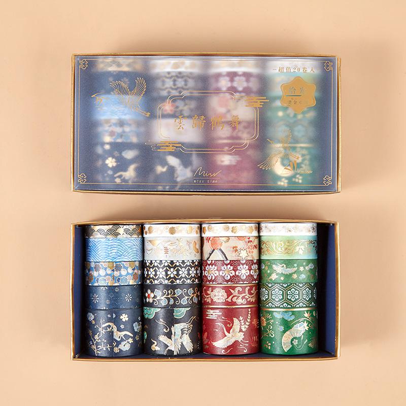 20Rolls/Lot Foil Universe Washi Tape Set DIY Craft Masking Scrapbooking Tape For Diary Album Stationery School Supplies Gift