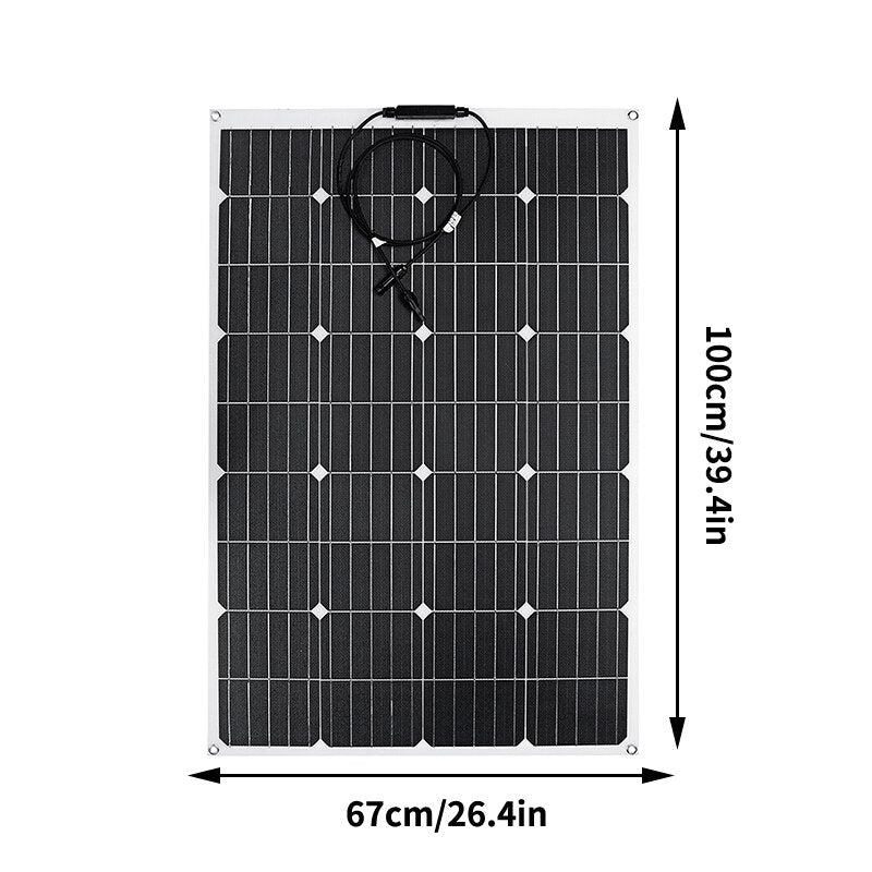 600w 1200w ETFE Solar Panel 12v Photovoltaic Home System Inverter Complete Kit Solar Cell Battery Charger For Car Boat Camping