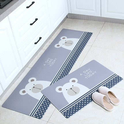 Non-slip Oil Proof  Waterproof PU PVC Carpet for living Room Modern Kitchen Mat Bedroom Rug