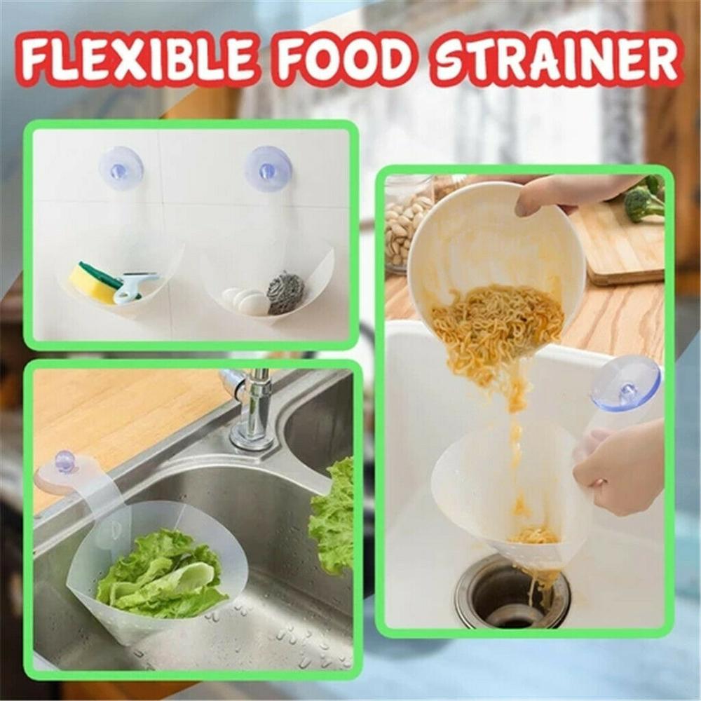 Kitchen Accessories Gadgets Self-Standing Stopper Kitchen Anti-Blocking Device Recyclable Drain Filter Kitchen Supplies Goods