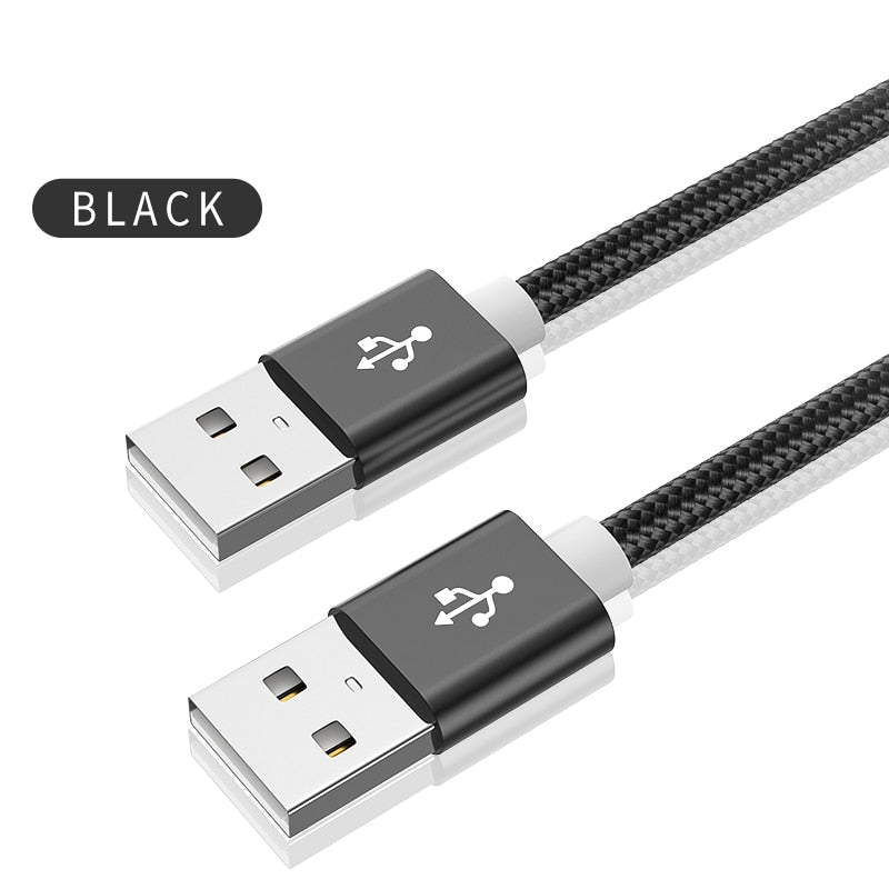 Kebiss Weave USB to USB Extension Cable Type A Male to Male USB Extender for Radiator Hard Disk Webcom Camera USB Cable Extens