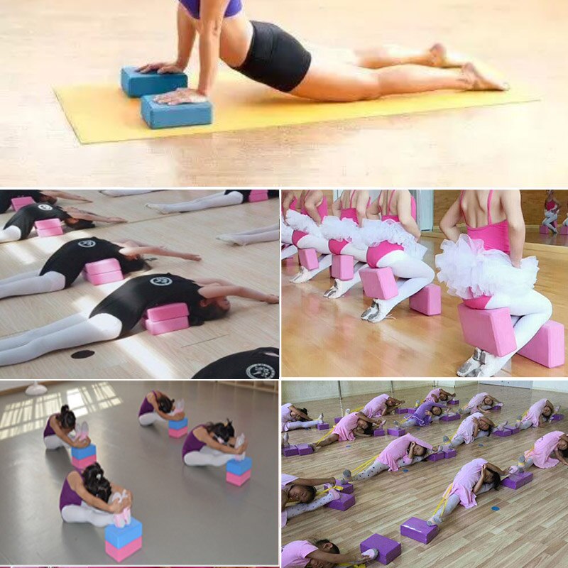 Yoga Block Brick EVA Colorful Foam Block For Crossfit Exercise Gym Fitness Pillow Bodybuilding Equipment Bolster