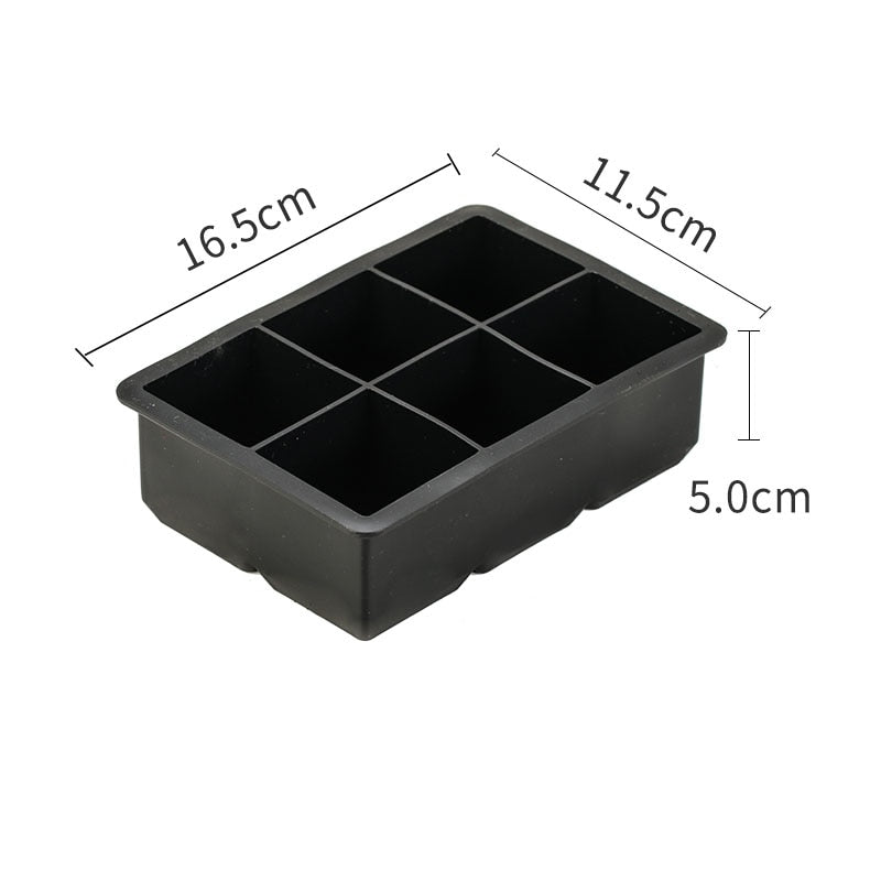 Silicone Ice Tray Ball Maker Form Frozen Mold Ice Cube Popsicle Maker Kitchen Moulds Black