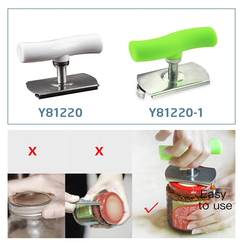 Manual Stainless Steel Easy Can Jar Opener Adjustable 1-4 Inches Cap Lid Openers Tool Kitchen Gadgets