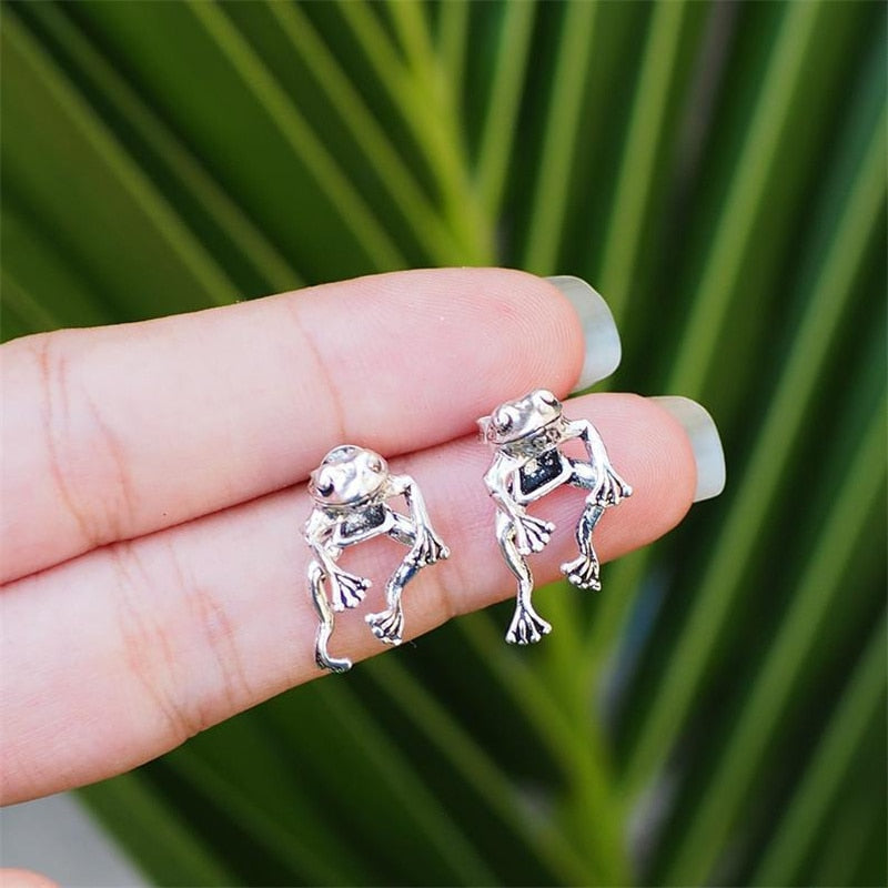 Cute Frog Earrings - Animal - Stud Earrings