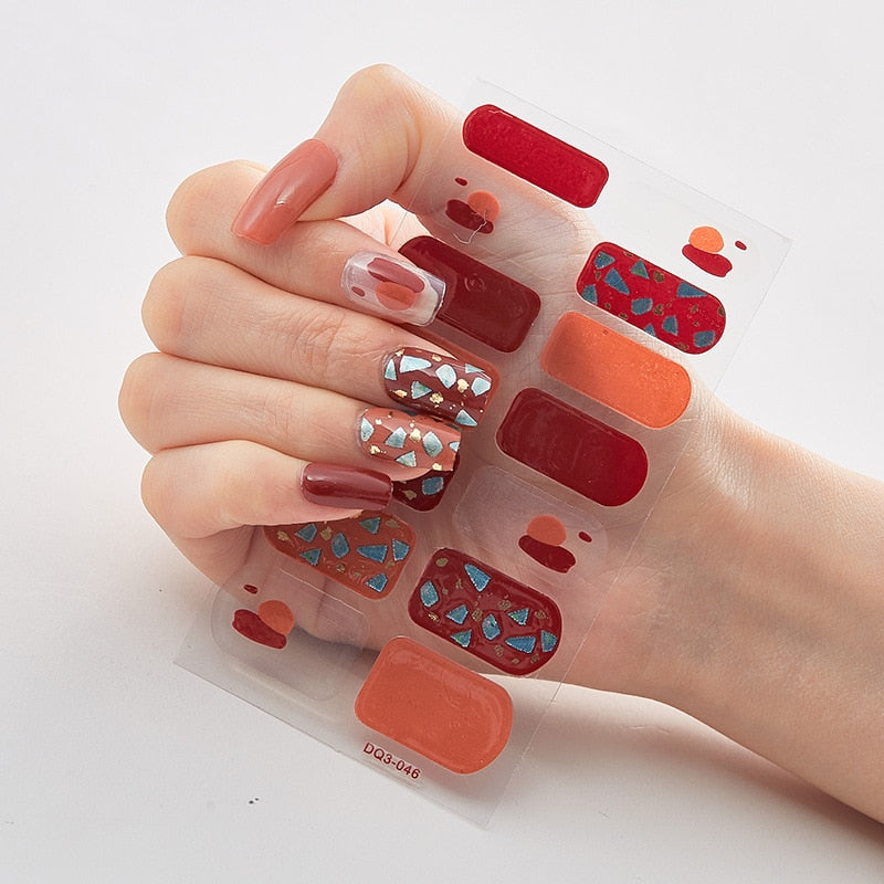 Three Sorts 0f Nail Stickers Self Adhesive Nail Sticker Nails Art Decoration Nail Designs Nails Sticker Designer Full Beauty