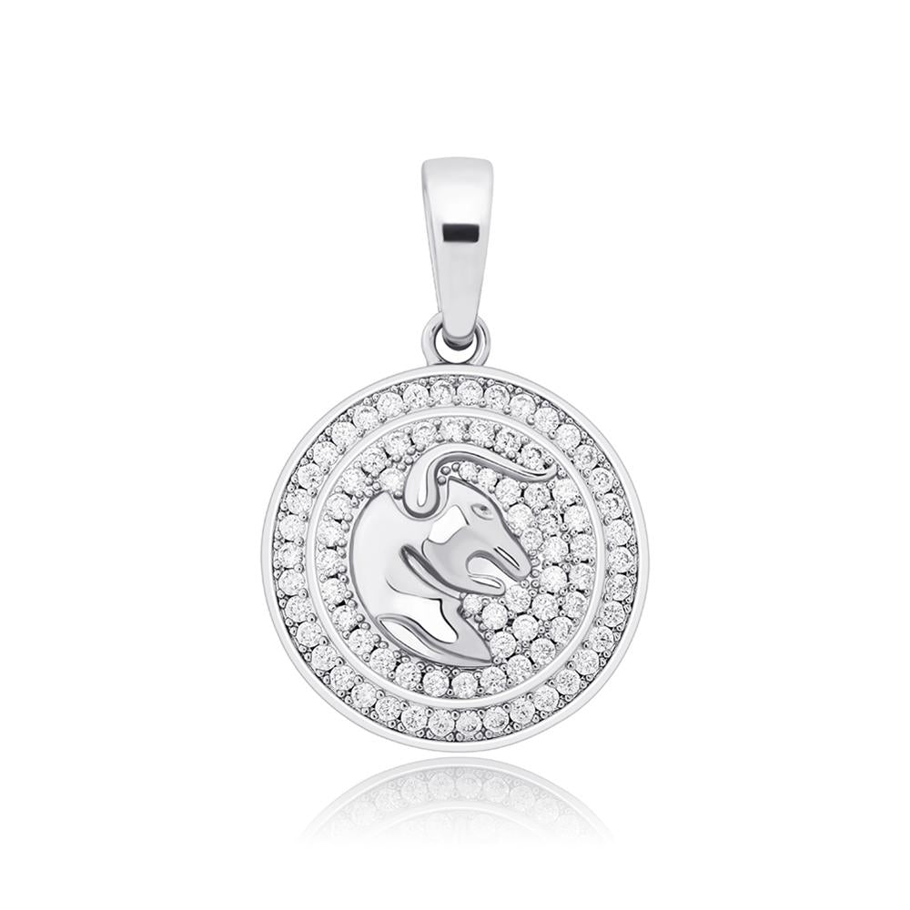 12 constellations Pendant Iced Out Micro Pave Cubic Zirconia Hip hop Personalised Jewelry Men Women For Gift