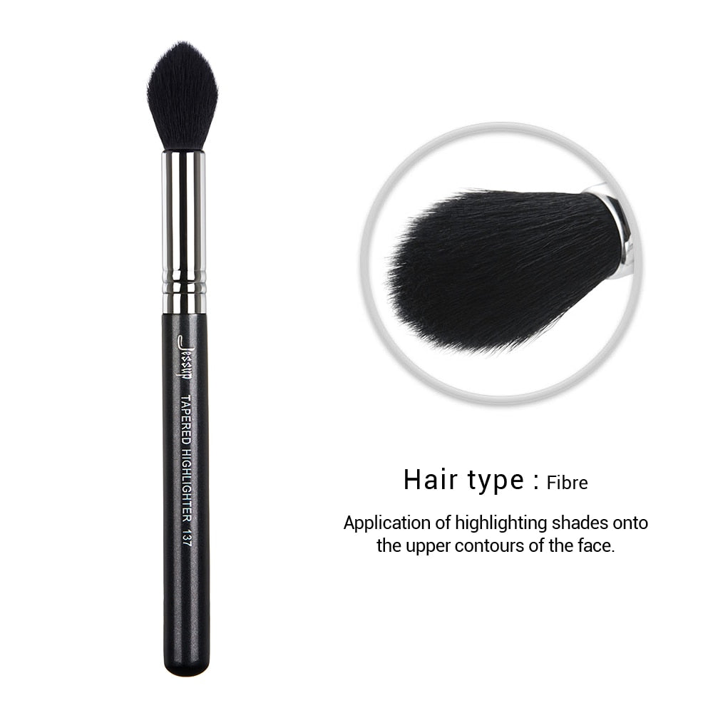 Jessup brush Highlighter Make up brush Synthetic hair Contour Tapered Shade Beauty Cosmetic 137