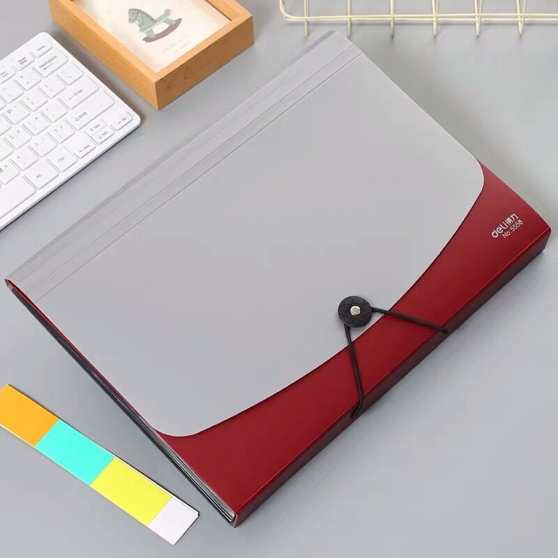 12 Layer A4 Multilayer Desk File Folder Expanding Bag Document Paper Storage Organizer Case School Office Stationery