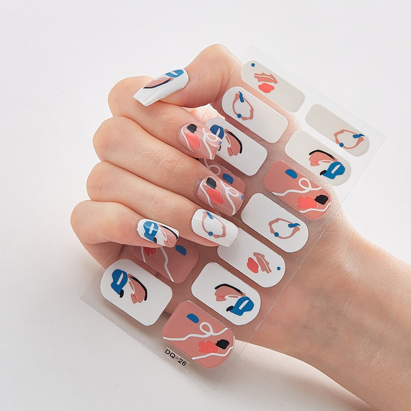 Full Cover Nail Stickers Designer Nail Decals Fashion Five Sorts 0f Nail Stickers  Nail Sticker set Nail Decoration Nail Strips