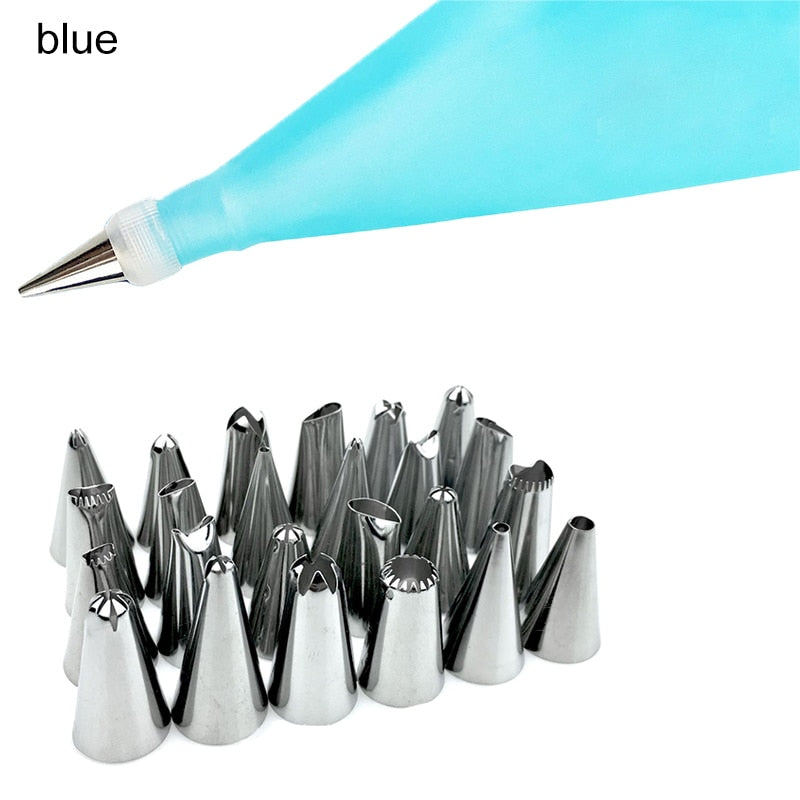 12 to 26Pcs Cake Decorating Tools Pipe Icing Nozzles Baking Supplies Stainless Steel Dessert Decoration Kitchen Accessories