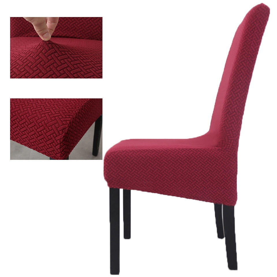 2021 High Stretch Jacquard XL Size Chair Cover Elastic Chair Covers Spandex For Dining Room/Kitchen/Hotel Party Banquet