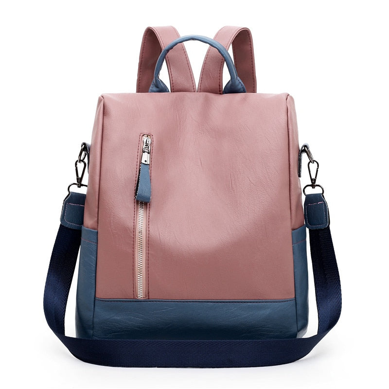 New women backpack high quality leather backpack anti-theft travel backpack multifunction shoulder bags school bags mochila