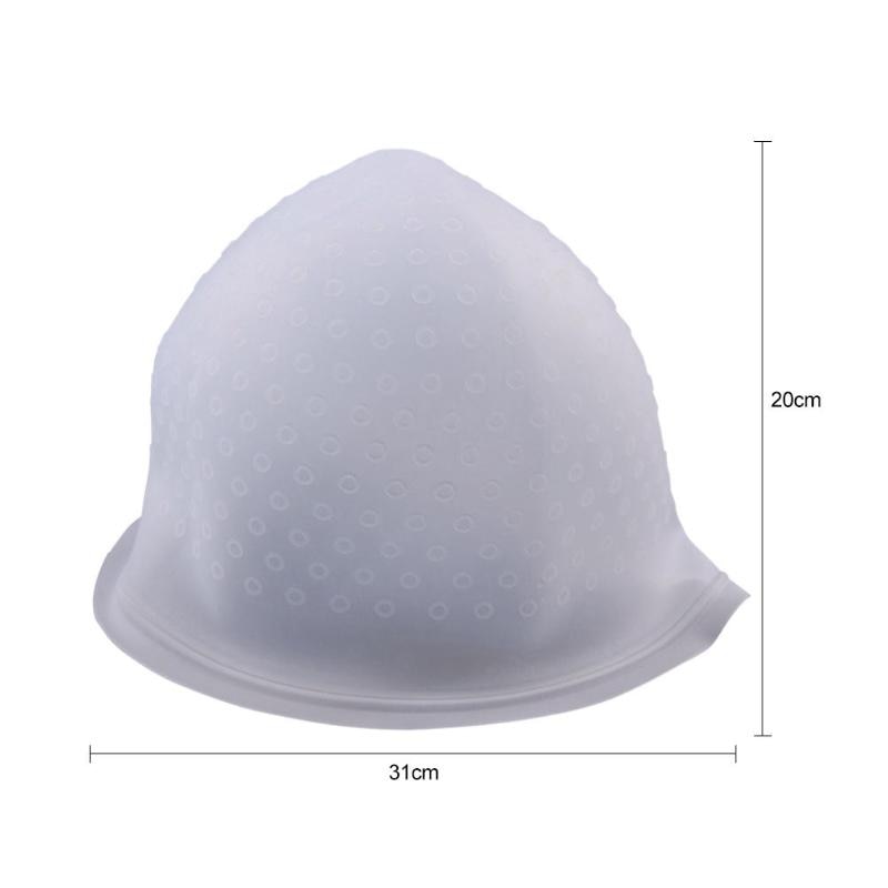 Reusable Silicone Coloring Highlighting Dye Cap Hat Hot Selling Safety Breathable Hook Women Styling Tool Hair Dyeing Tool