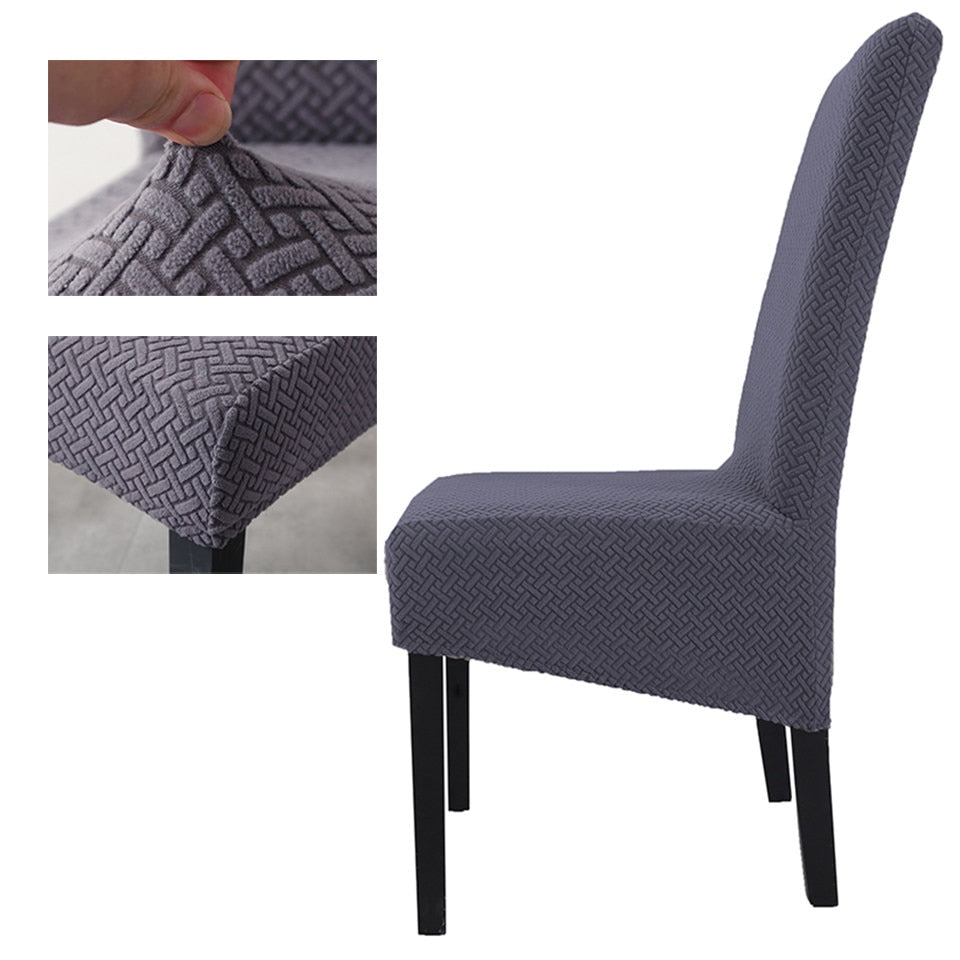 2021 High Stretch Jacquard XL Size Chair Cover Elastic Chair Covers Spandex For Dining Room/Kitchen/Hotel Party Banquet