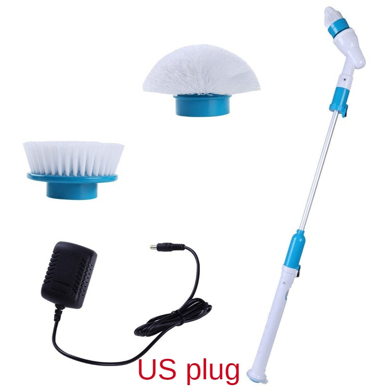 Kitchen Cleaning Tools Multifunctional Wireless Rechargeable Long-handle Retractable Waterproof Electric Cleaning Brush