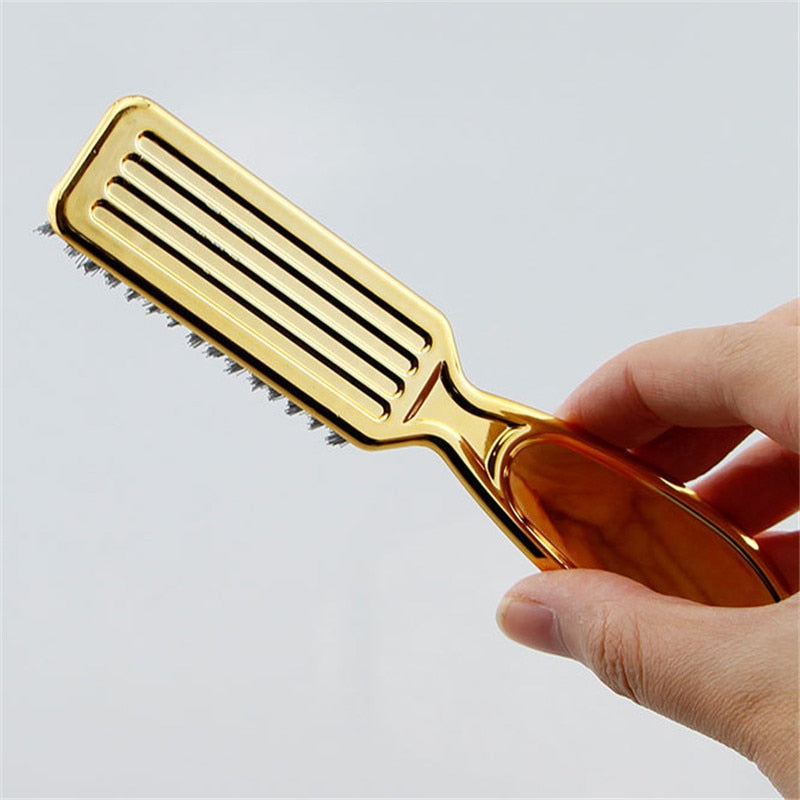 Plastic Handle Hairdressing Soft Hair Cleaning Brush Barber Neck Duster Broken Hair Remove Comb Hair Styling Tools Comb