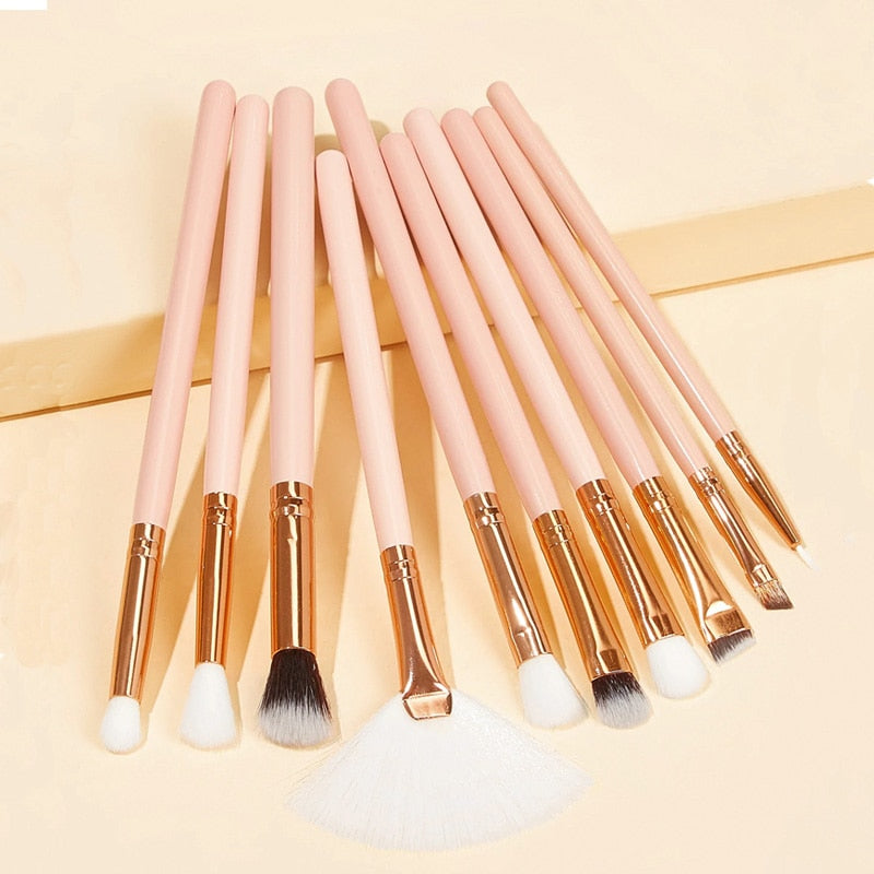 RANCAI10/15pcs High Quality  Makeup Brushes Set Beauty Powder Eyebrochas Eyeshadow Brush Complete Kit Cosmetics Tools