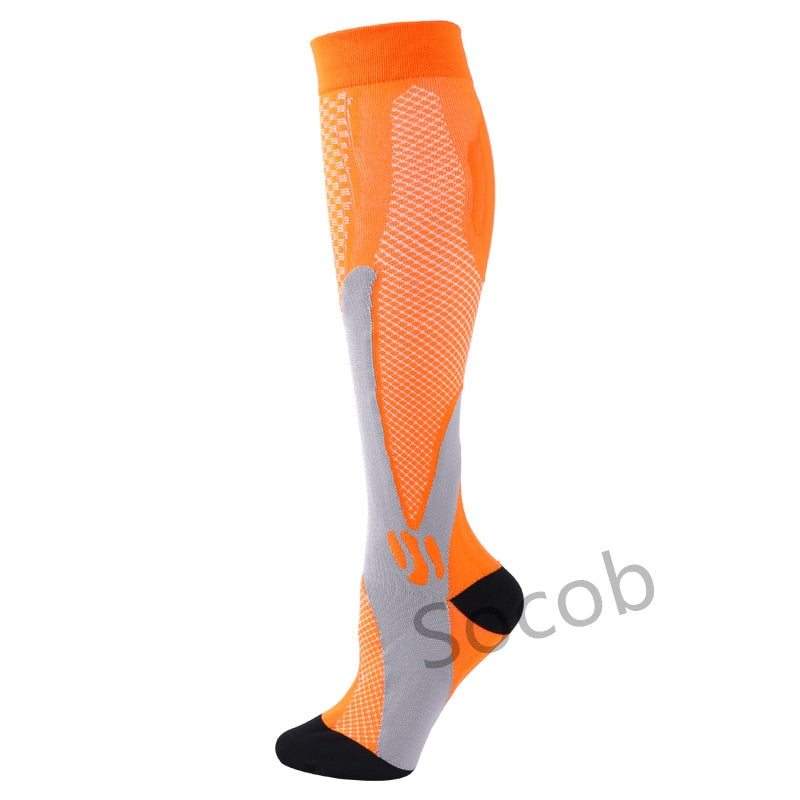 Compression Socks Football Socks Running Outdoor Sports  Crossfit Flight Travel Nurses Men WomenCompression Stockings