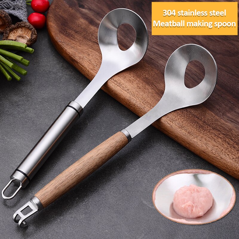 Creative Meatball Maker Spoon Stainless Steel Non-Stick Creative Meatball Maker Cooking Tools Kitchen Gadgets And Accessories