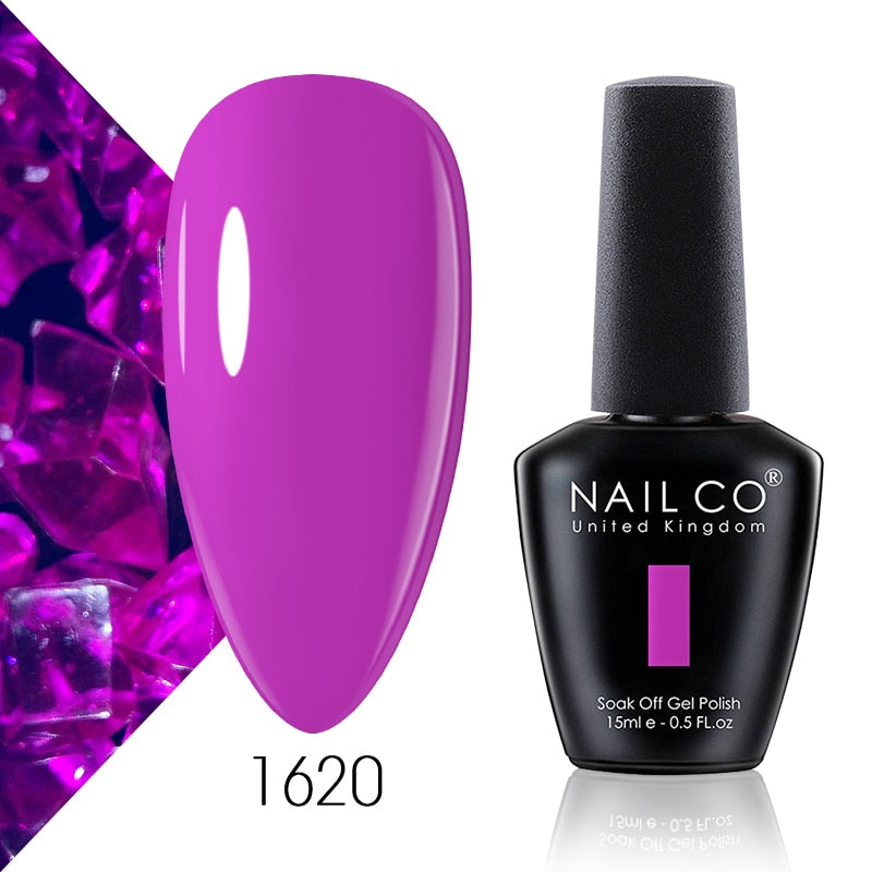 NAILCO Shining Glitter Color UV Gel Nail Polish Manicure LED Gel Varnish Soak Off Gel Lak Nail Art Design Gel Lacquer Unghie Set