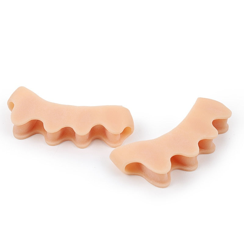 Silicone Finger Toe Protector Toe Separators Stretchers Straightener Bunion Protector Pain Relief Foot Care 5 Colors