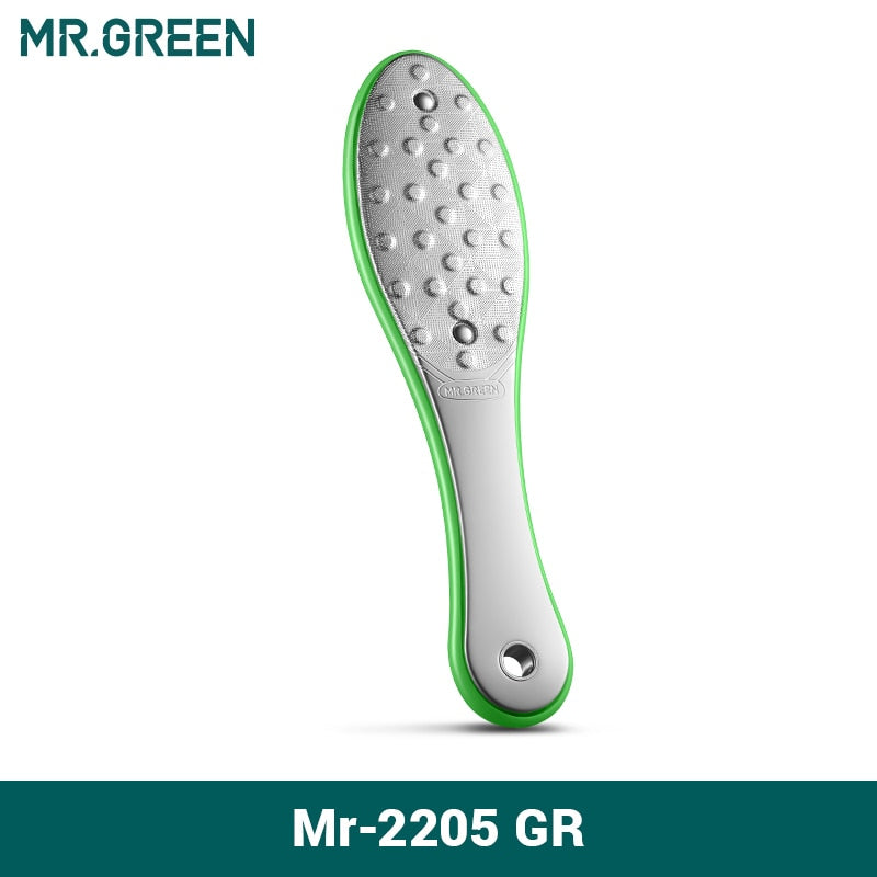 MR.GREEN Pedicure Foot Care Tools Foot File Rasps Callus Dead Foot Skin Care Remover Sets Stainless Steel Professional Two Sides