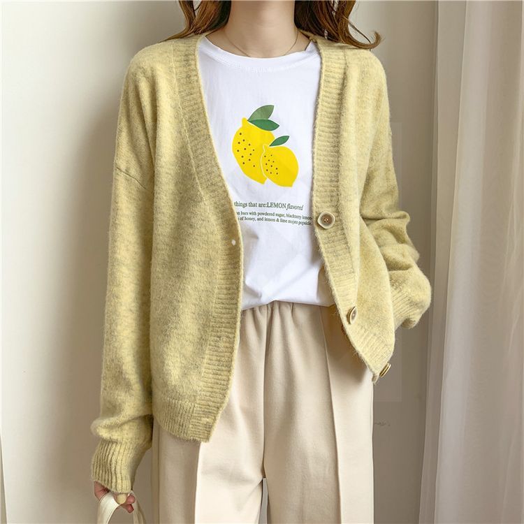 Women Sweater Cardigans Spring Solid Cashmere Sweater Coat Chic Korean style Casual Cardigans Roupa Jacket sueters mujer