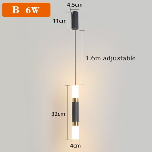 Modern Led Pendant Lights Dining Room Bedroom Bar Cafe Bedside Suspension Luminaire Decorative Modern Pendant Lamps For Ceiling