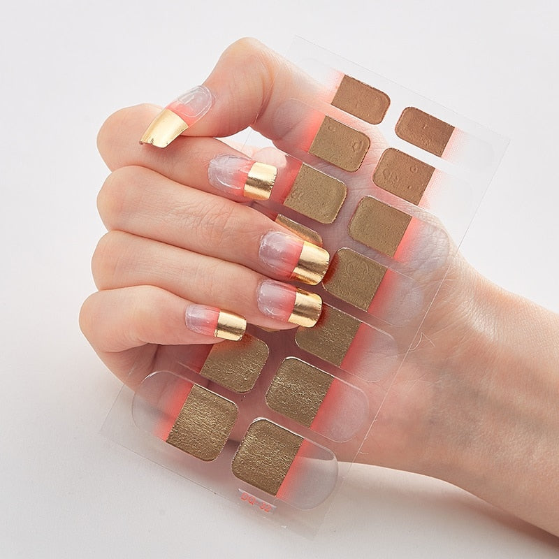 Full Cover Nail Stickers Designer Nail Decals Fashion Five Sorts 0f Nail Stickers  Nail Sticker set Nail Decoration Nail Strips