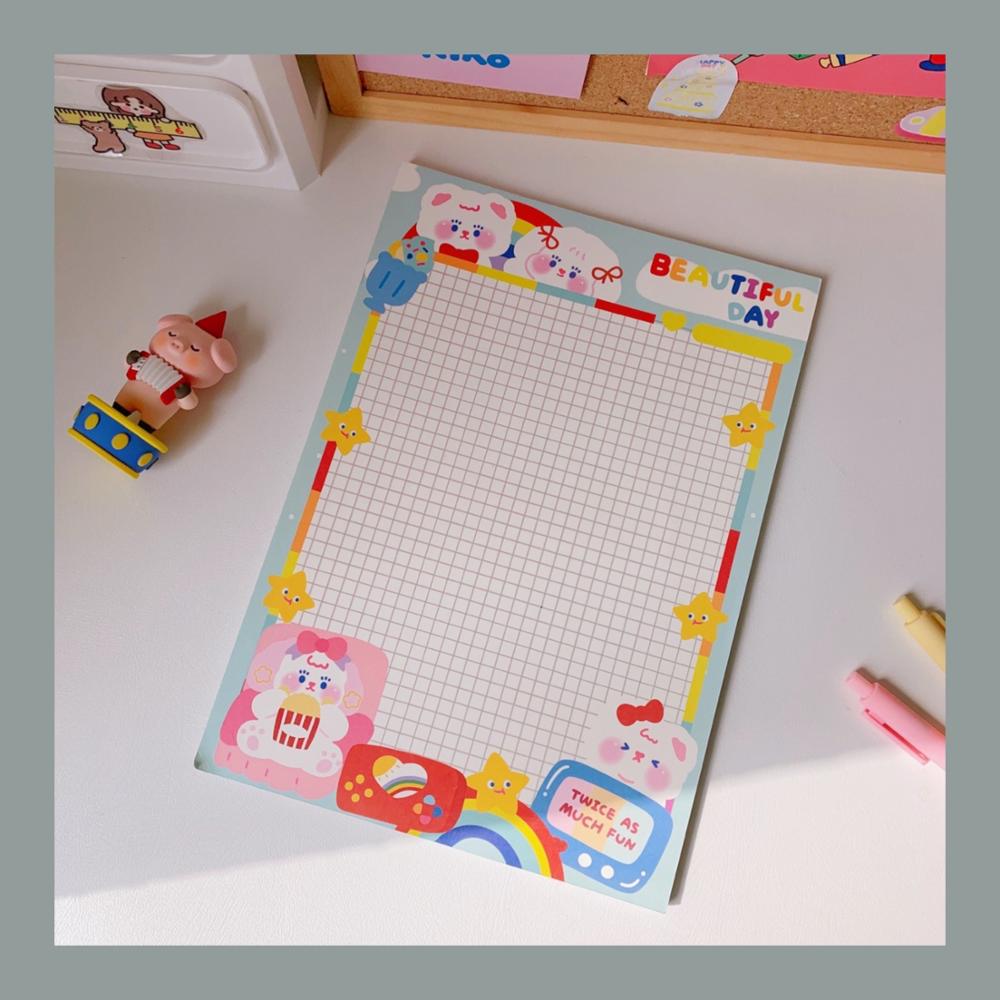 Kawaii Daily Memo Pads Note Paper Monthly Planner To Do It Check List Notepad Paperlaria School Stationery