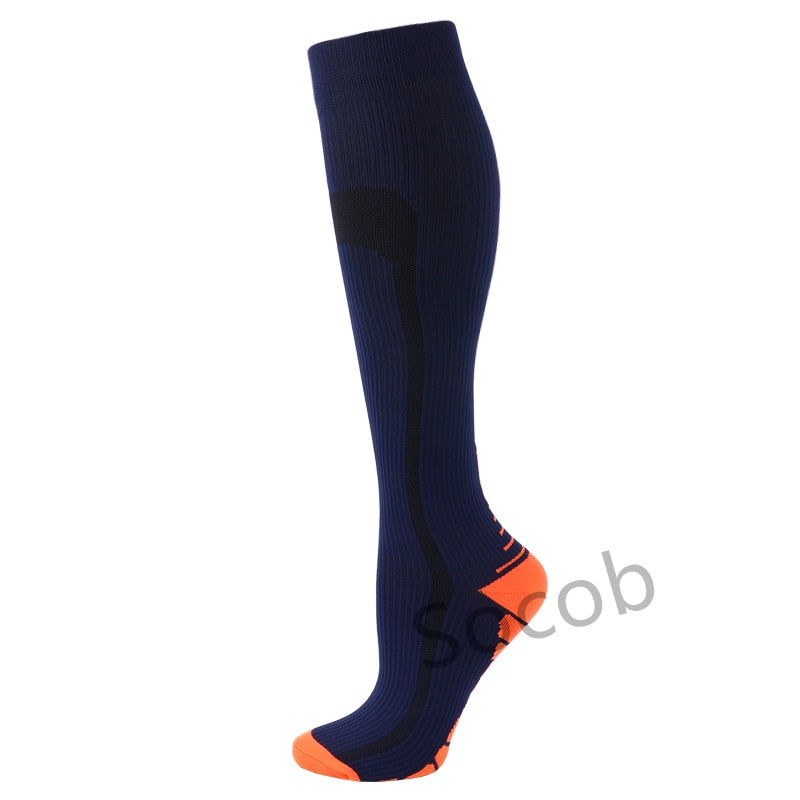 Compression Socks Football Socks Running Outdoor Sports  Crossfit Flight Travel Nurses Men WomenCompression Stockings