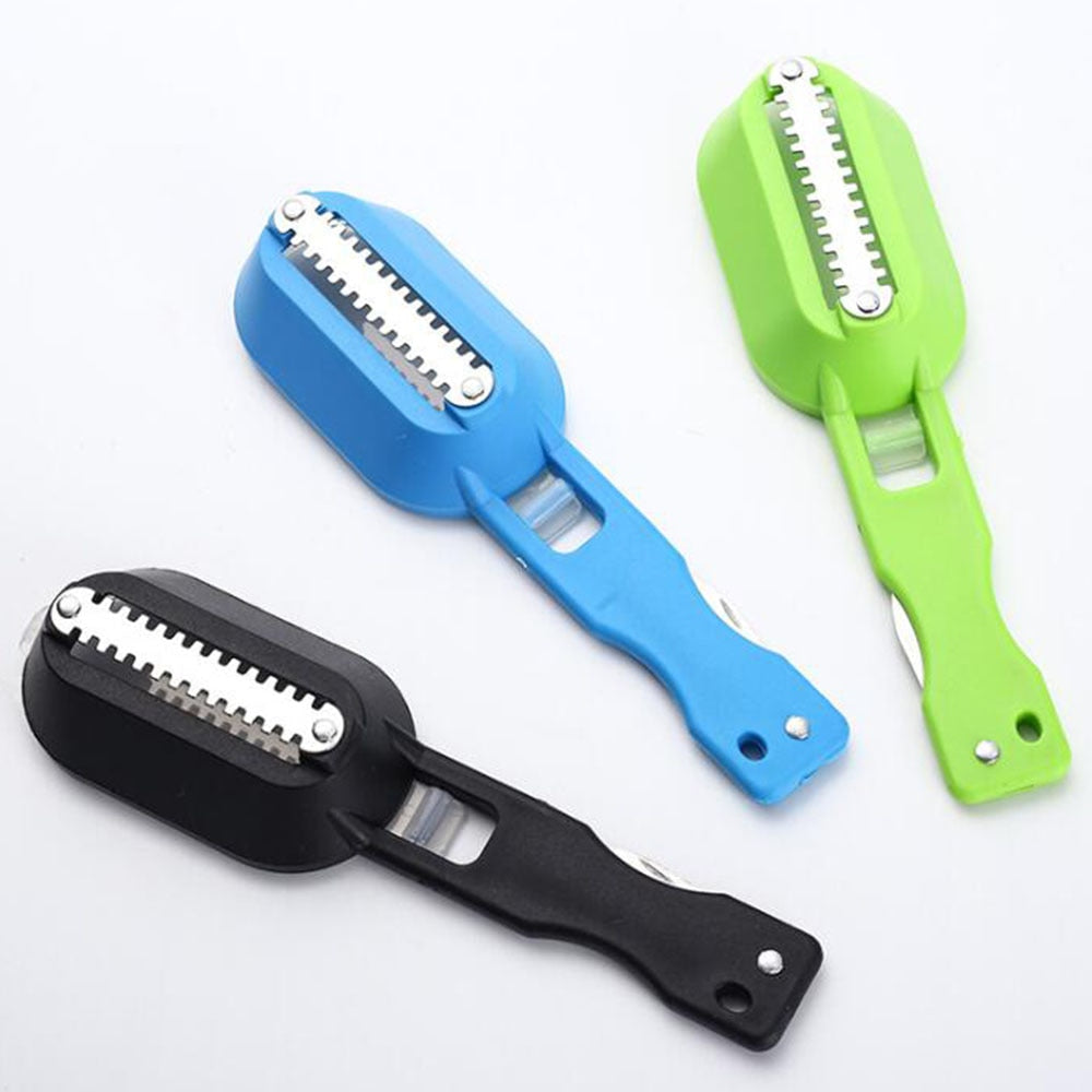 New Practical Fish Scale Remover Scraper Cleaner Kitchen Tool Peeler 1 Pcs Scraping Fish Cleaning Tool Lid Kitchen Accessories