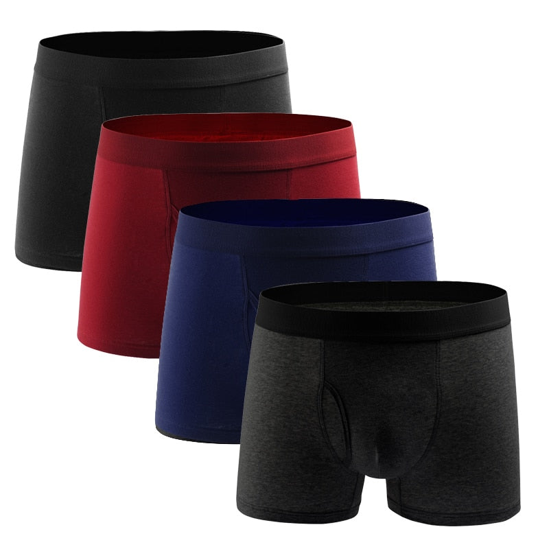 Male panties 4pcs/lot Cotton Boxers Panties Comfortable Breathable Men's Panties Underwear Trunk Brand Shorts Man Boxer