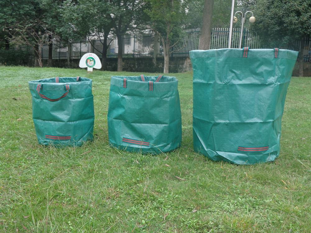 60L-500L Large Capacity Garden Bag Reusable Leaf Sack Trash Can Foldable Garden Garbage Waste Collection Container Storage Bag