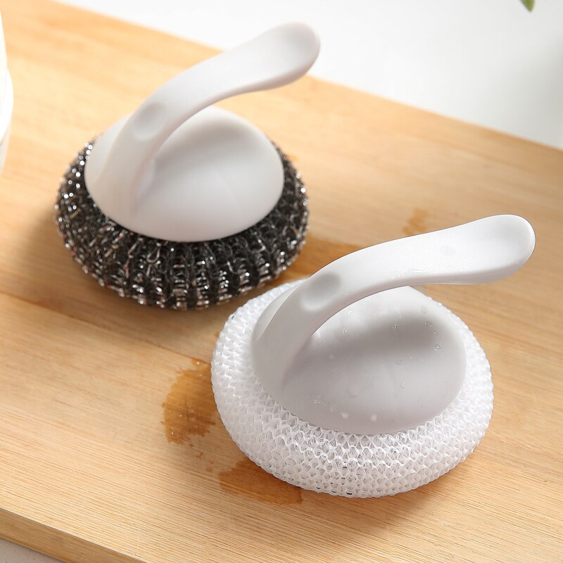 Strong Magic stainless steel Cleaning Brush Dish Bowl Washing Sponge Kitchen Pot Pan Window cleaner tools Kitchen Clean Brush