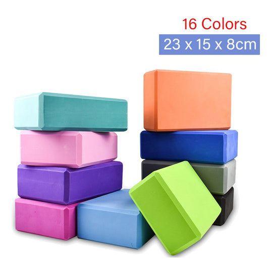 Yoga Block Brick EVA Colorful Foam Block For Crossfit Exercise Gym Fitness Pillow Bodybuilding Equipment Bolster