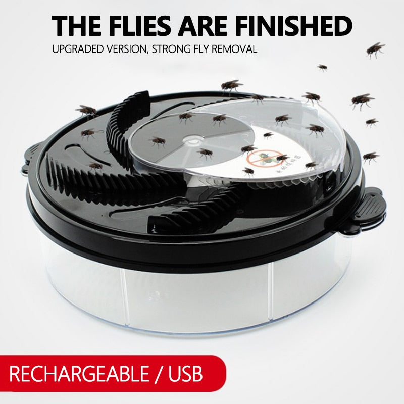 Electric Flycatcher USB Automatic Anti Fly Electronic Fly Trap Fly Killer Household Garden Kitchen