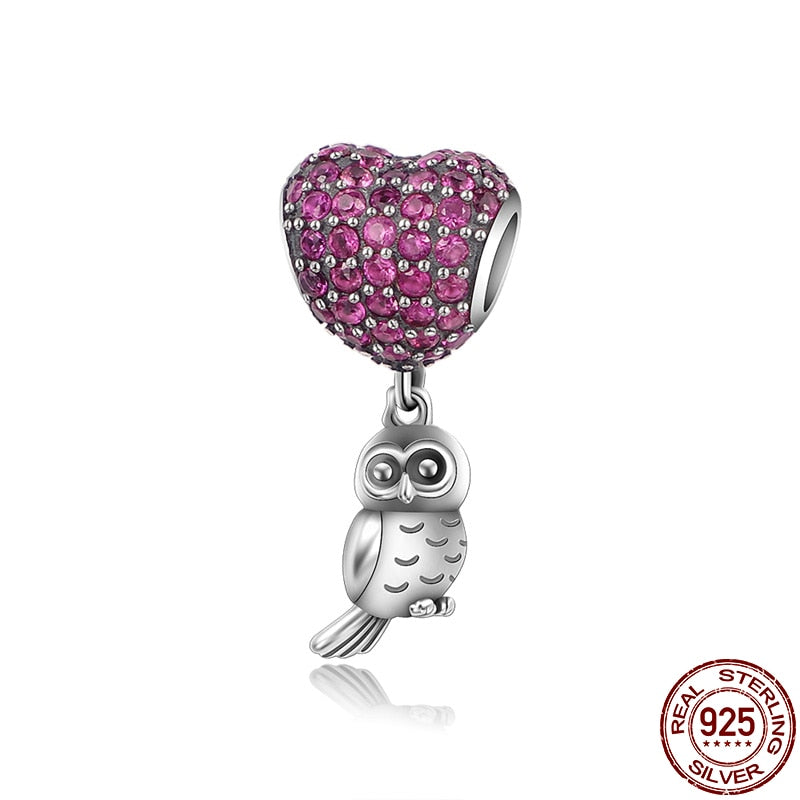 Silver Color Cute Elephant Series Charm Beads Fit Original Pandora Bracelet Jewelry For Women Gift