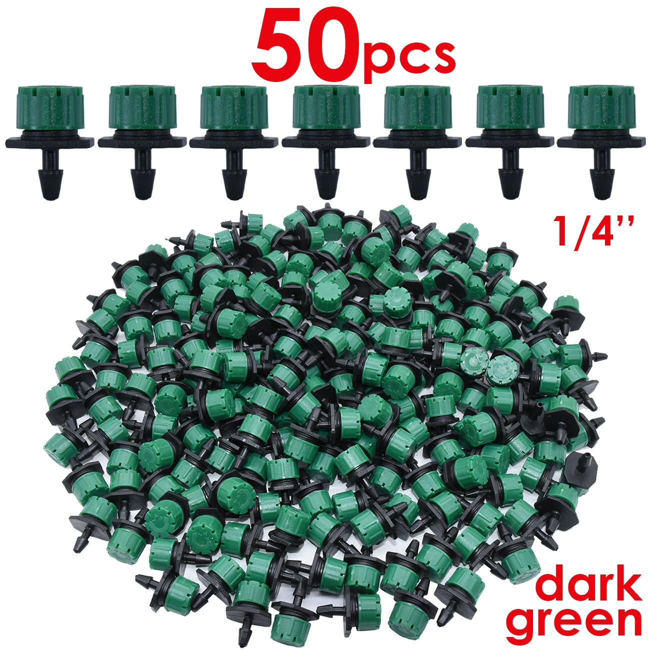 KESLA 30-1000PCS 4/7mm Garden Irrigation Nozzle Adjustable Dripper Watering Sprinkler Emitter Micro Drip Balcony Yard Greenhouse